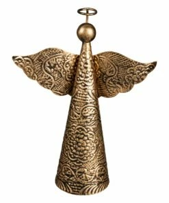 Buy 👏 Evergreen Bronzetone Floral Angel Figure - Set Of Two 🌟 -Outlet Evergreen Shop zu107149898 alt 2 tm1658516771