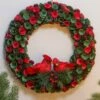 Hot Sale 🥰 Evergreen Willow Floral & Cardinal-Detail Wood Wreath 🥰