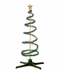 Best reviews of ⌛ Evergreen Green & Goldtone LED Light-Up Spiral Tree 🌟