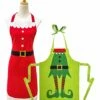 Buy ⌛ Evergreen Red & Green Santa Claus Elf Apron Set ⭐