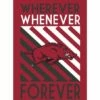 Wholesale 😍 Evergreen University Of Arkansas Cardinal 'Wherever, Whenever, Forever' Flag 🧨