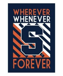 Best Pirce 😉 Evergreen Syracuse University Orange & Navy 'Wherever, Whenever, Forever' Flag 🎁