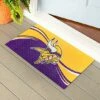 Buy ❤️ Evergreen Yellow & Purple Minnesota Vikings Textured Doormat ✨