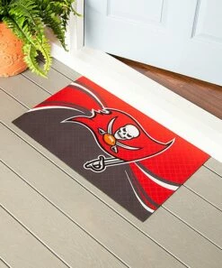 Best Pirce 😉 Evergreen Red & Gray Tampa Bay Buccaneers Textured Doormat 🔔