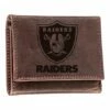 Best reviews of ⌛ Evergreen Brown Las Vegas Raiders Leather Tri-Fold Wallet 😀