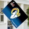 Flash Sale 🔔 Evergreen Blue & Black Los Angeles Rams Super Bowl 56 Estate Flag 🧨
