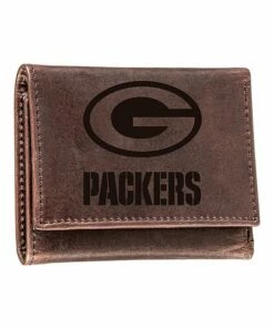 Budget 😀 Evergreen Brown Green Bay Packers Leather Tri-Fold Wallet 🛒