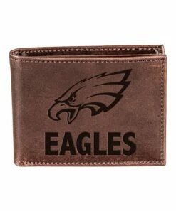 Best deal 👍 Evergreen Brown Philadelphia Eagles Leather Bi-Fold Wallet 💯