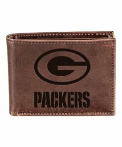 Best reviews of ✨ Evergreen Brown Green Bay Packers Leather Bi-Fold Wallet ⭐