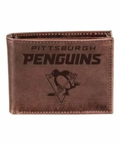 Brand new 🛒 Evergreen Pittsburgh Penguins Logo Leather Bifold Wallet 🌟