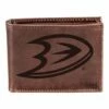 Wholesale ⭐ Evergreen Anaheim Ducks Logo Leather Bifold Wallet ⭐