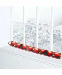 Wholesale 💯 Morgan Home Collection Red Evergreen Candle Lights LED Draft Guard 🌟 -Outlet Evergreen Shop zu107813013 alt 4 tm1659049078