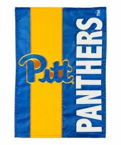 Best Pirce ✨ Evergreen Pittsburgh Panthers Yellow & Blue Outdoor Flag ⌛