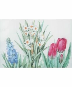 Best Sale ⌛ Evergreen Blue 'Welcome' Potted Spring Plants Garden Flag 🛒 -Outlet Evergreen Shop zu107880053 alt 1 tm1663261352