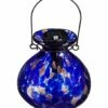 Best deal 🌟 Evergreen Royal Blue Abstract Solar Lantern 👏