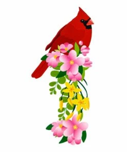 Promo 🎉 Evergreen Red Floral Cardinal Garden Flag Stand Décor 🌟 -Outlet Evergreen Shop zu108499470 alt 1 tm1663261352