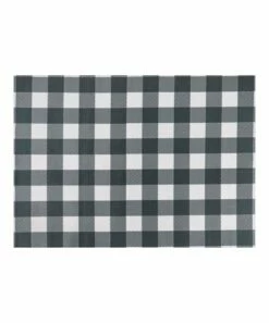 Best deal ✨ Evergreen Black & White Buffalo Plaid Layering Mat 😍 -Outlet Evergreen Shop zu108622154 alt 2 tm1664557508