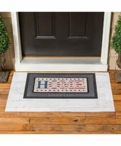 Hot Sale 🛒 Evergreen White Shiplap Layering Mat 🎉 -Outlet Evergreen Shop zu108626200 alt 3 tm1664557508