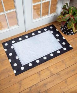 Cheapest 🎁 Evergreen Black & White Dots Layering Mat 🥰 -Outlet Evergreen Shop zu108626201 alt 2 tm1664557508