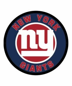 New ❤️ Evergreen New York Giants Round LED Wall Décor 🔔