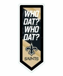 Coupon 🎉 Evergreen New Orleans Saints 'Who Dat' LED Pennant Wall Décor 🎉