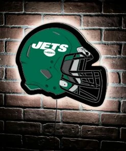 Outlet ⌛ Evergreen New York Jets Helmet LED Wall Décor 🤩 -Outlet Evergreen Shop zu108811589 alt 2 tm1662749265