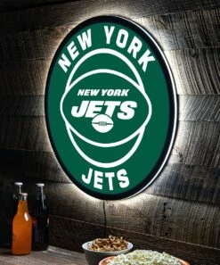 Budget ⌛ Evergreen New York Jets Round LED Wall Décor 😉 -Outlet Evergreen Shop zu108811621 alt 2 tm1662749265