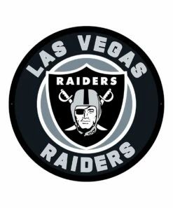 New ✔️ Evergreen Las Vegas Raiders Round LED Wall Décor 🥰