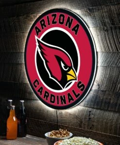Brand new 🌟 Evergreen Arizona Cardinals Round LED Wall Décor 🧨 -Outlet Evergreen Shop zu108811637 alt 2 tm1662749265