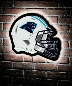 Promo 🧨 Evergreen Carolina Panthers Helmet LED Wall Décor 🎉 -Outlet Evergreen Shop zu108811638 alt 2 tm1662749265