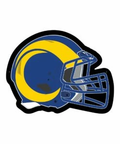 Cheap 😉 Evergreen Los Angeles Rams Helmet LED Wall Décor ❤️