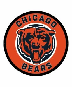 Best Pirce 🔔 Evergreen Chicago Bears Round LED Wall Décor ✨
