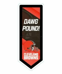 Flash Sale 👏 Evergreen Cleveland Browns 'Dawg' LED Pennant Wall Décor 🎁