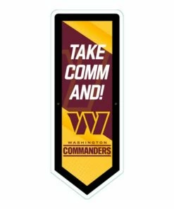 Buy 🥰 Evergreen Washington Commanders 'Take' LED Pennant Wall Décor ✔️