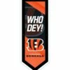 Buy 👍 Evergreen Cincinnati Bengals 'Who Dey' LED Pennant Wall Décor 🎁