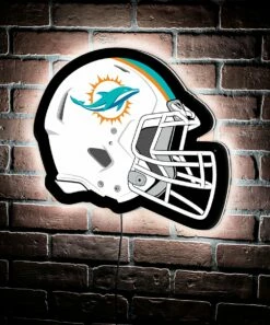 Best reviews of 🎁 Evergreen Miami Dolphins Helmet LED Wall Décor 🔥 -Outlet Evergreen Shop zu108811678 alt 2 tm1662749265