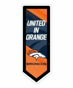Cheapest 🔔 Evergreen Denver Broncos 'United' LED Pennant Wall Décor 🎉