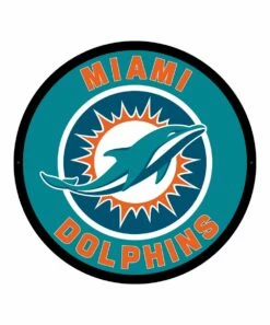 Budget ❤️ Evergreen Miami Dolphins Round LED Wall Décor 🛒