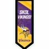 Promo 🤩 Evergreen Minnesota Vikings 'Skol' LED Pennant Wall Décor ✨