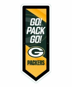 Outlet 😉 Evergreen Green Bay Packers 'Go' LED Pennant Wall Décor 🛒