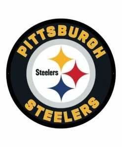 Cheapest 🔥 Evergreen Pittsburgh Steelers Round LED Wall Décor ❤️