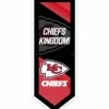 Budget 🎉 Evergreen Kansas City Chiefs 'Kingdom' LED Pennant Wall Décor 🔔