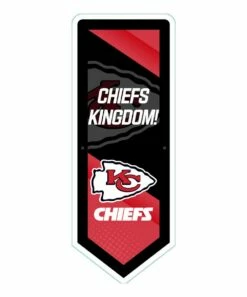 Budget 🎉 Evergreen Kansas City Chiefs 'Kingdom' LED Pennant Wall Décor 🔔