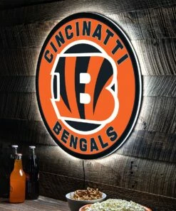 Cheapest 😉 Evergreen Cincinnati Bengals Round LED Wall Décor 🛒 -Outlet Evergreen Shop zu108815503 alt 2 tm1662749265
