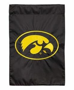 Best reviews of 😀 Evergreen University Of Iowa Charcoal & Yellow Appliqué Garden Flag 🧨