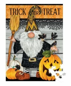 Brand new ⌛ Evergreen Orange 'Trick Or Treat' Gnome Travel Mug & 500-Piece Puzzle 🥰 -Outlet Evergreen Shop zu109432902 alt 3 tm1665243894