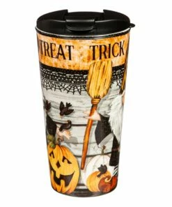 Brand new ⌛ Evergreen Orange 'Trick Or Treat' Gnome Travel Mug & 500-Piece Puzzle 🥰 -Outlet Evergreen Shop zu109432902 alt 4 tm1665243894