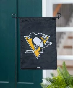Best deal ⌛ Evergreen Pittsburgh Penguins Logo Outdoor Flag 💯