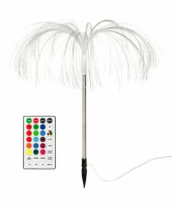 New ❤️ Evergreen Color-Changing Fiber Optic Strand Solar Garden Stake - Set Of Four 🥰 -Outlet Evergreen Shop zu109630538 alt 3 tm1670523642