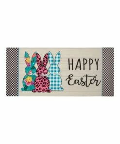 Cheap 👍 Evergreen Blue & Gray 'Happy Easter' Switch Doormat ⭐